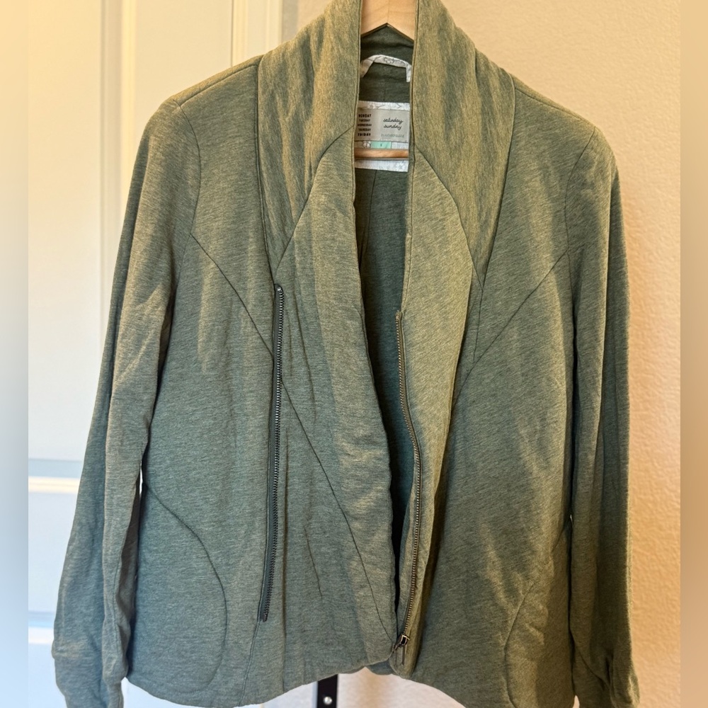 Saturday, Sunday by Anthropologie‎ Homestead Olive Green Quilted Jacket Small